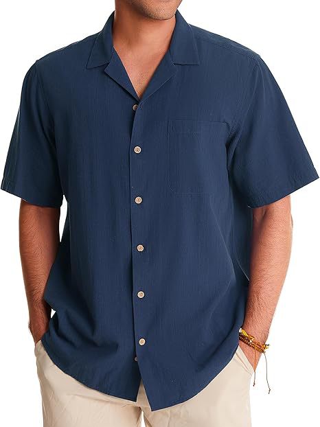 Cotton & Linen Short Sleeve Shirt