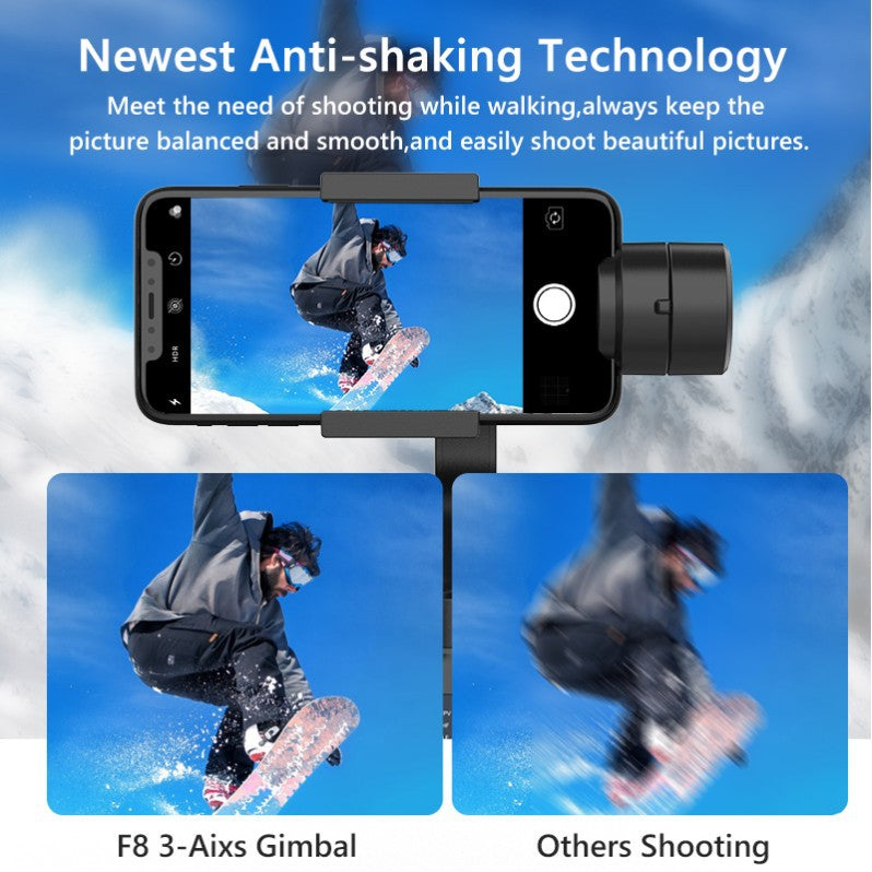 F8 Three‑Axis Handheld Mobile Phone Stabilizer
