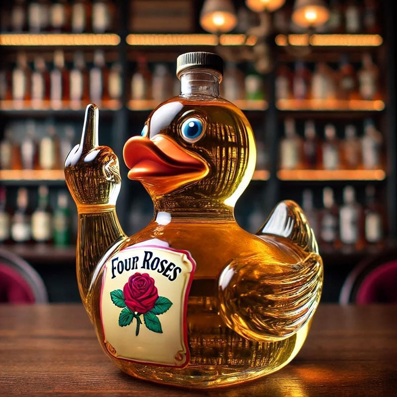 10 Oz. Middle Finger Duck Decorative Bottle