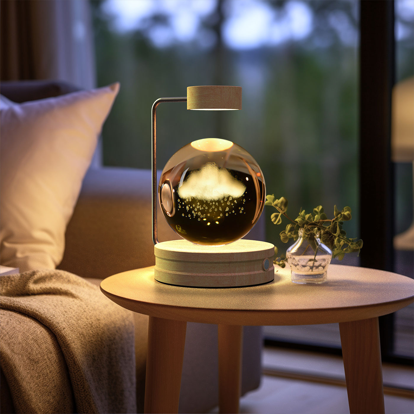 Crystal Ball Dinosaur Bedside Lamp