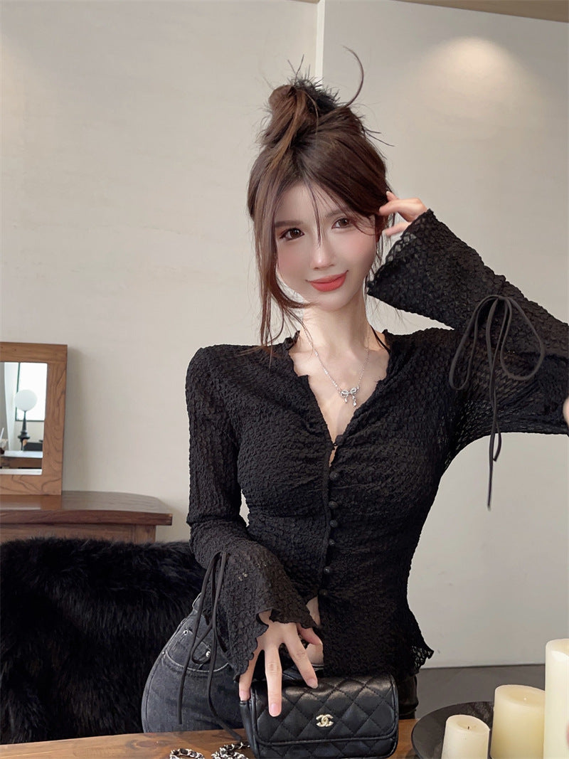 Slim Fit Spandex Flare Sleeves