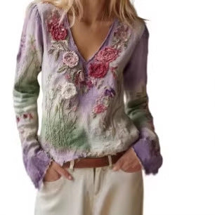 3D Digital Print Business Blouse