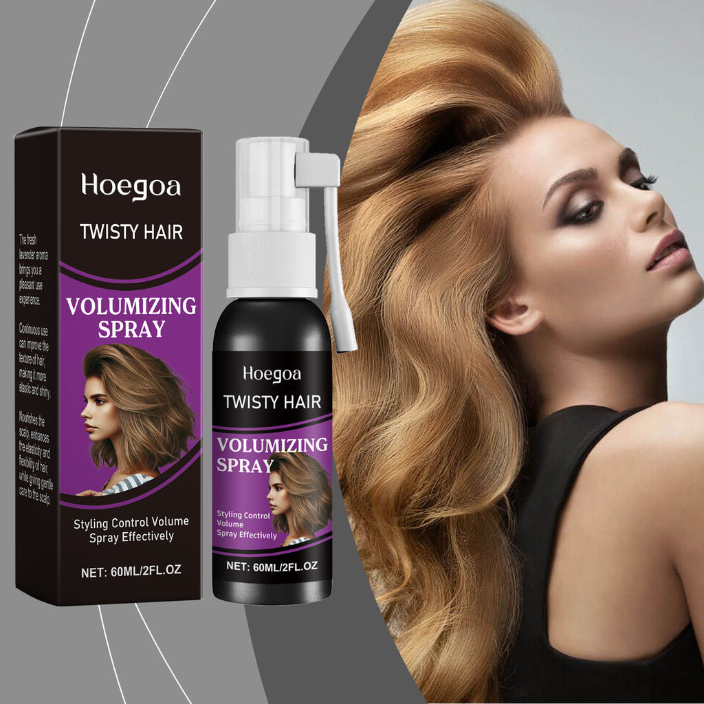 Hoegoa Hair Volumizing Spray – Lightweight No-Rinse Oil Control & Root Lift for Fine, Flat Hair (60ml)