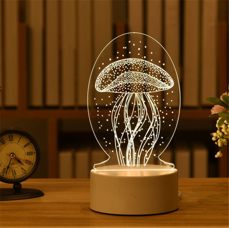 3D LED Modern Decorative Table Lighting
