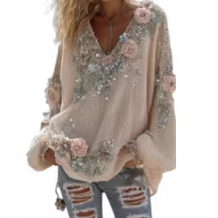 3D Digital Print Business Blouse