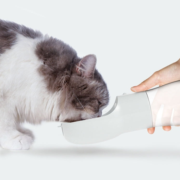 Portable Pet Water Bottle with Food Container