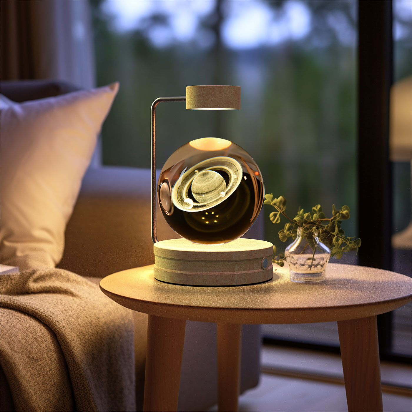 Crystal Ball Dinosaur Bedside Lamp
