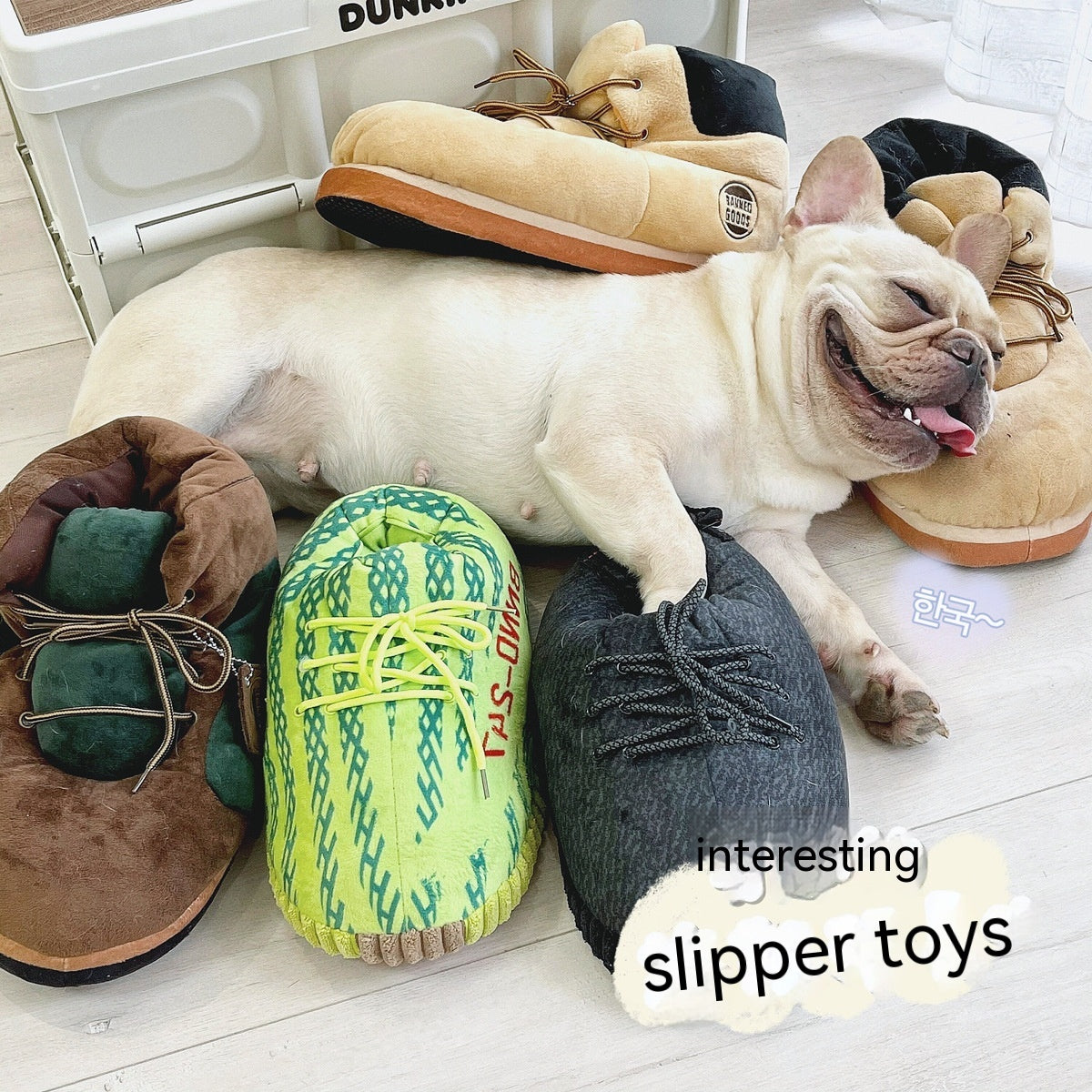Shoes Plush Cat Pillow & Dog Chew Toy