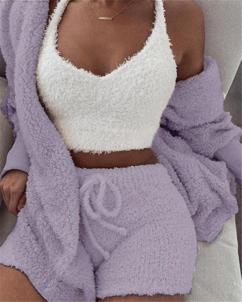 Cozy Drawstrings Pajama Set