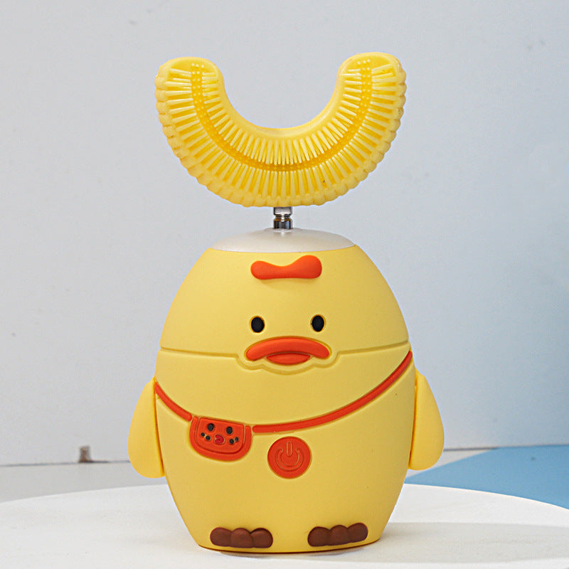 Electric Cartoon Smart Kids Toothbrush – U‑Shaped Ultrasonic Design