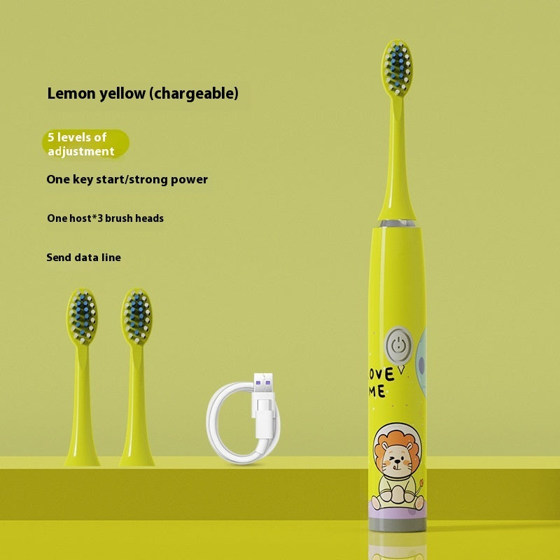 Electric Cartoon Soft Bristle Smart Toothbrush – Gum Care & Waterproof Design