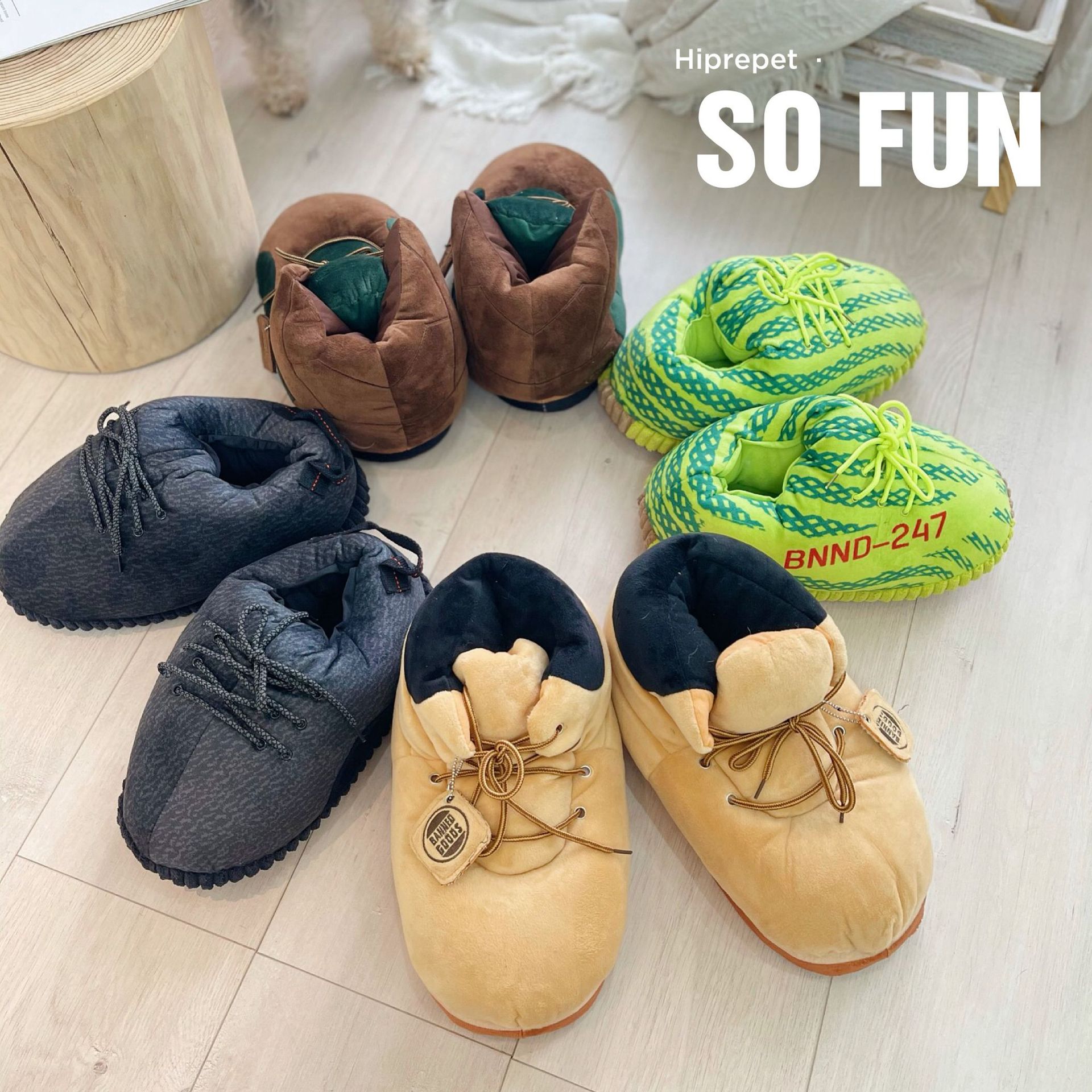 Shoes Plush Cat Pillow & Dog Chew Toy