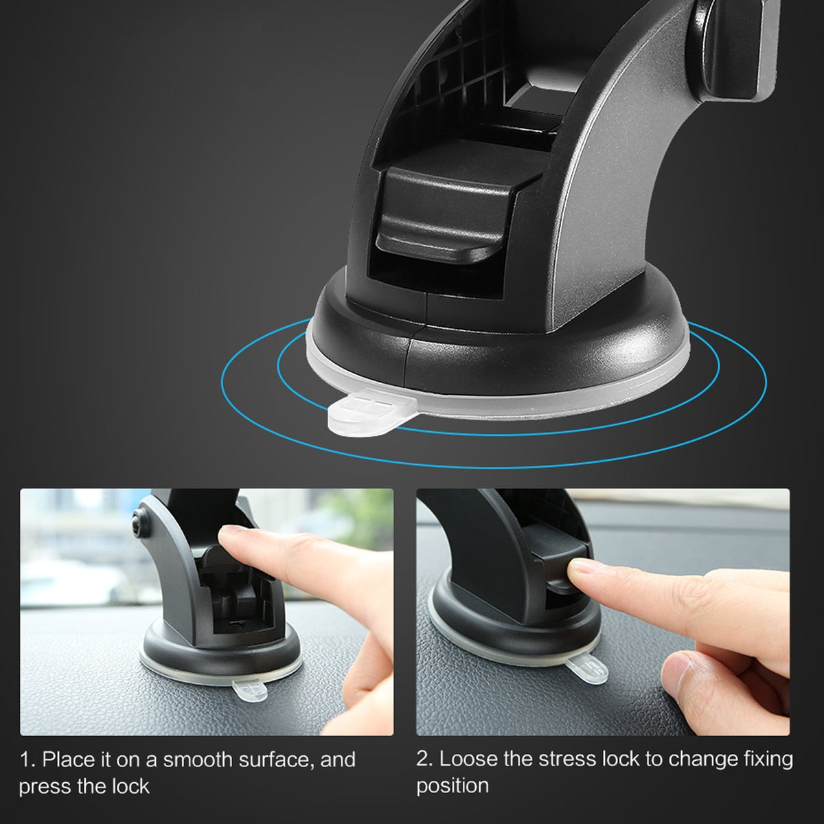 Car Phone Holder Suction Cup Mount