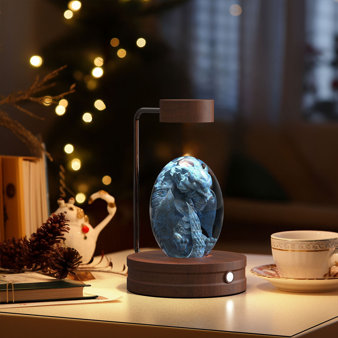 Crystal Ball Dinosaur Bedside Lamp
