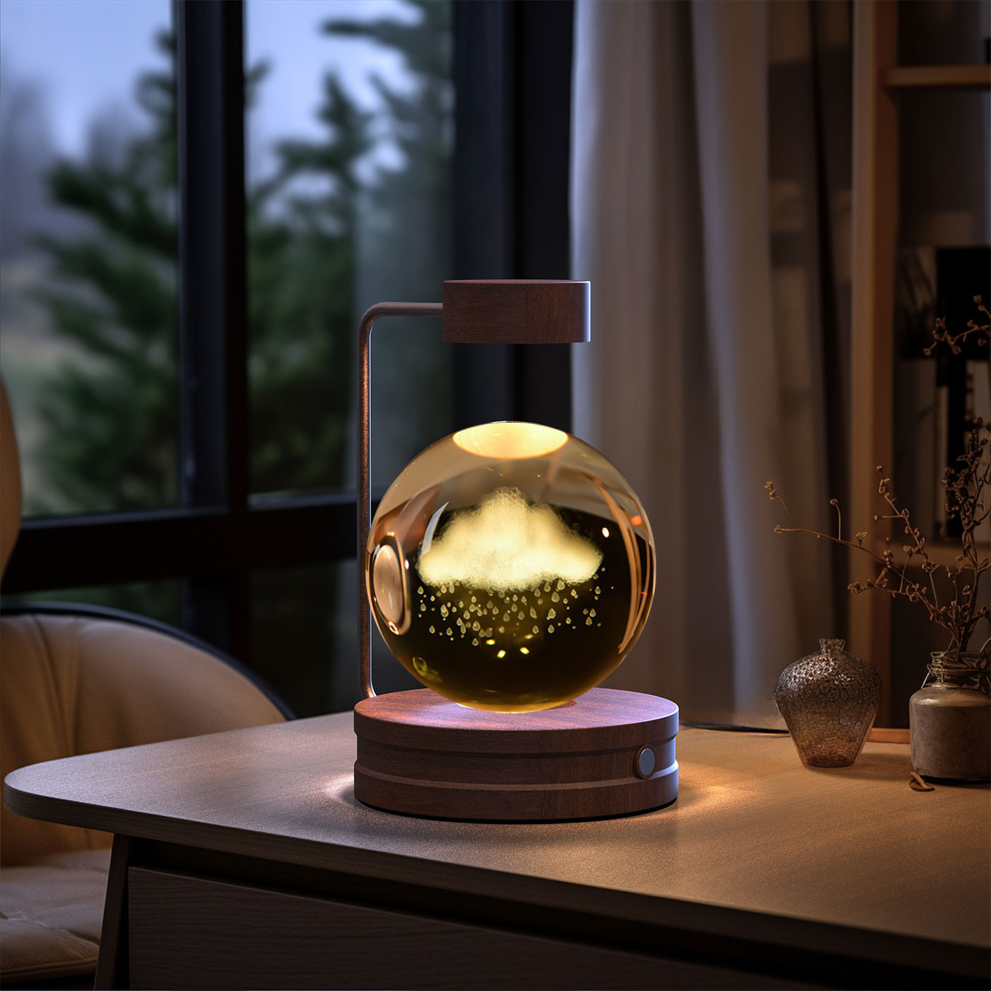 Crystal Ball Dinosaur Bedside Lamp