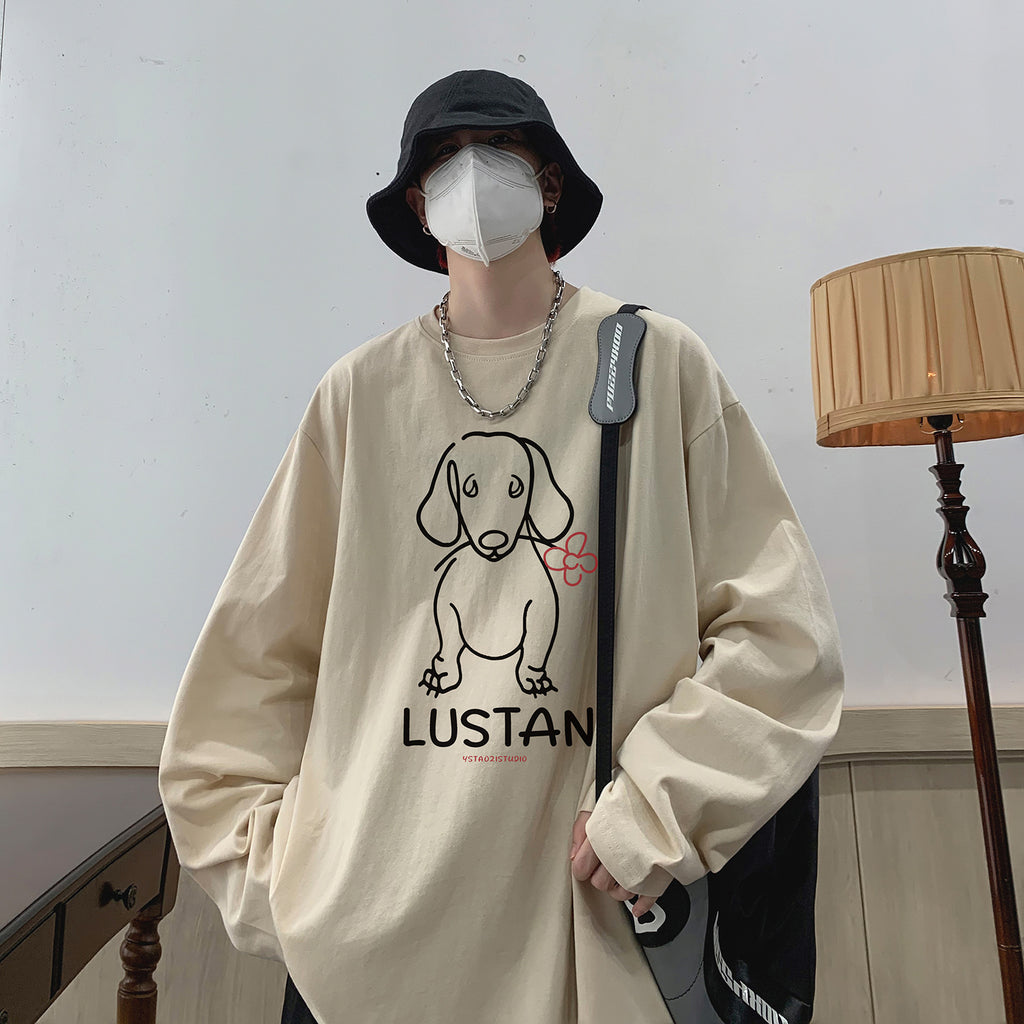 Cartoon Puppy Printed Long Sleeve