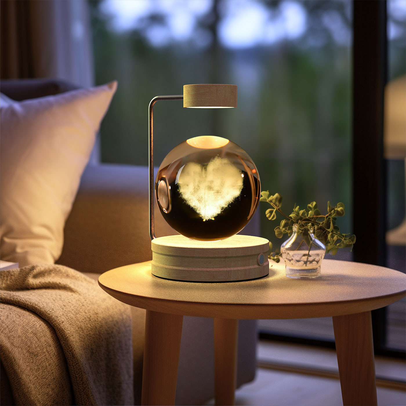 Crystal Ball Dinosaur Bedside Lamp