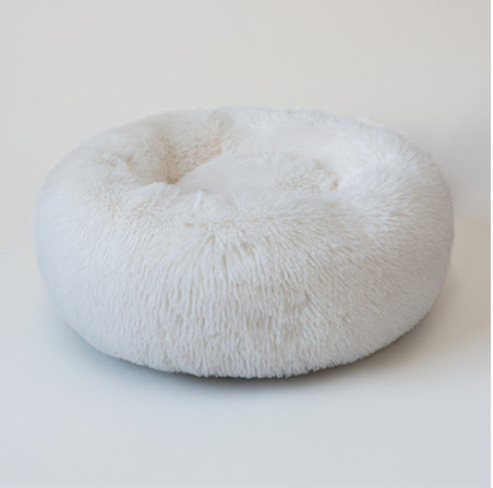 Round Plush Pet Bed