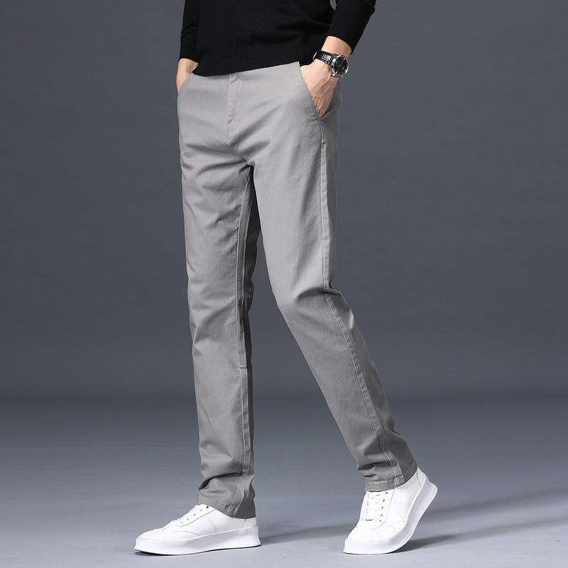 Elastic Loose Straight‑Leg Business Trousers