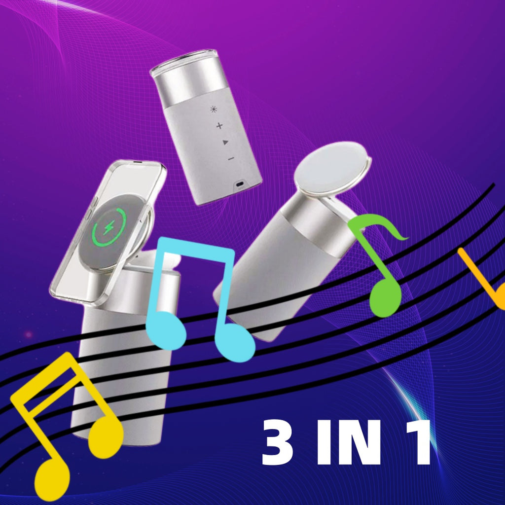 BT Speaker with Wireless Charger & Touch Lamp