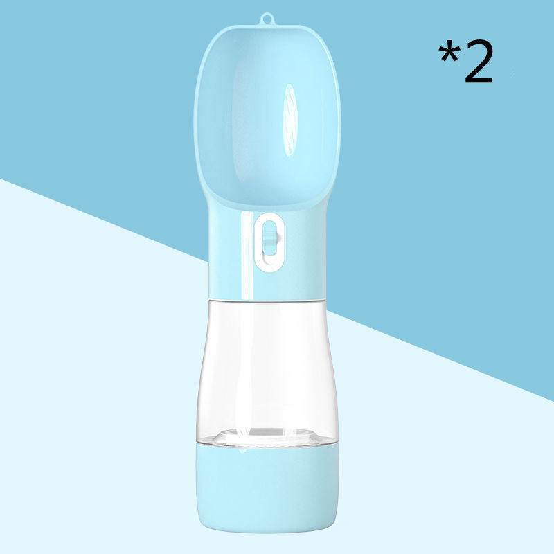 Portable Pet Water Bottle with Food Container