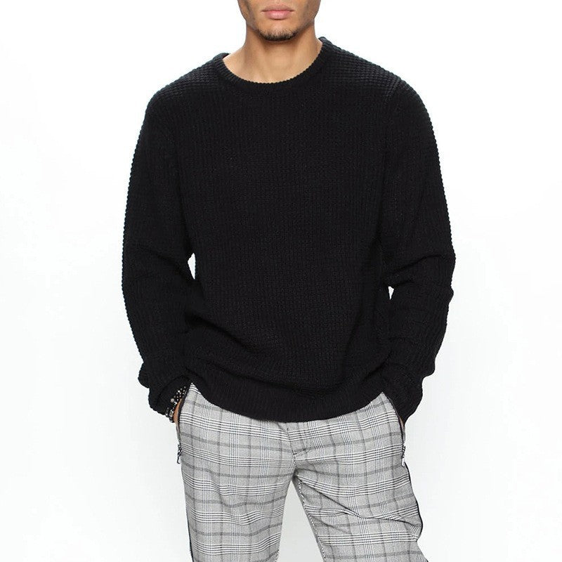 Loose Fit Long Sleeve Crew Neck