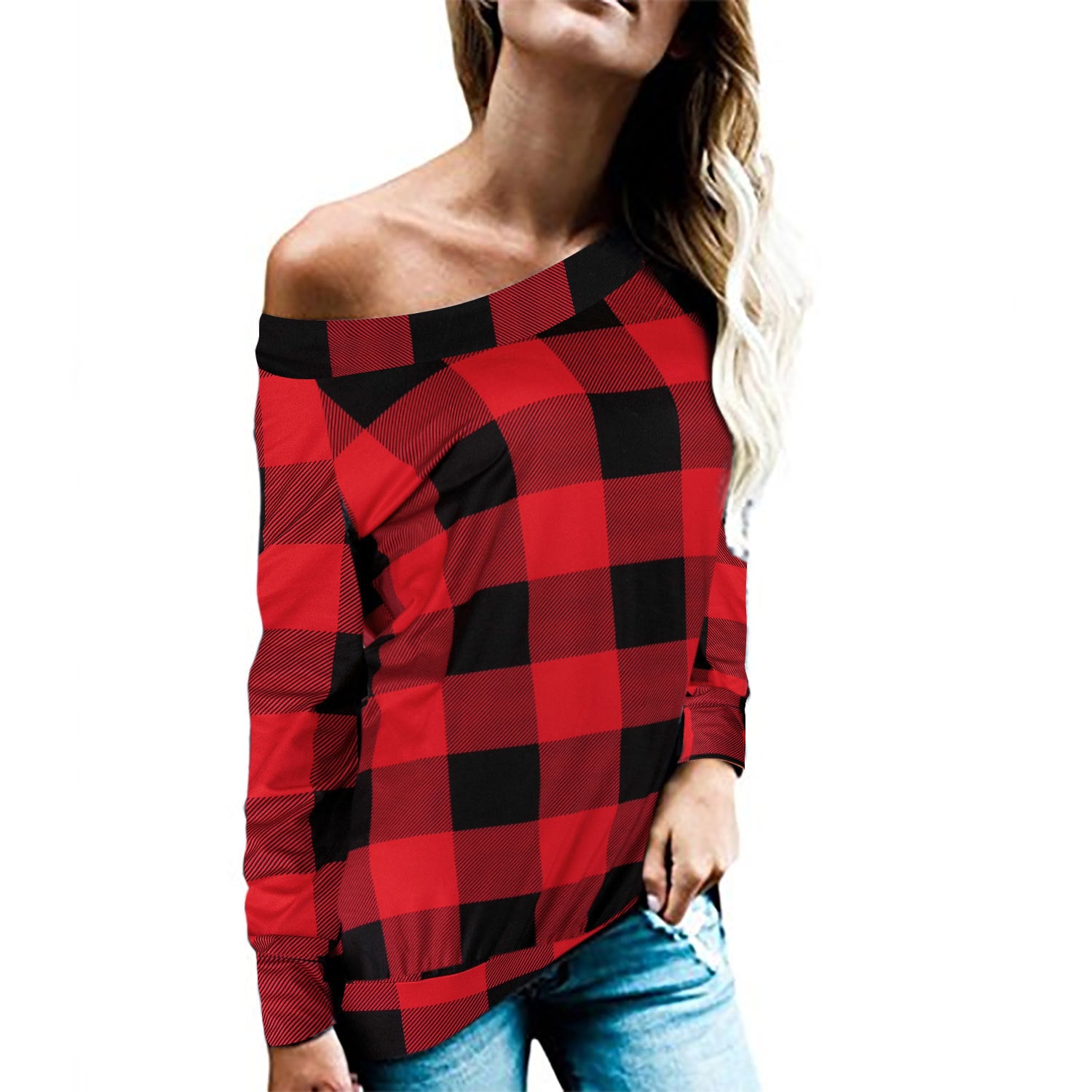Urban Style Off-Shoulder Long-Sleeve
