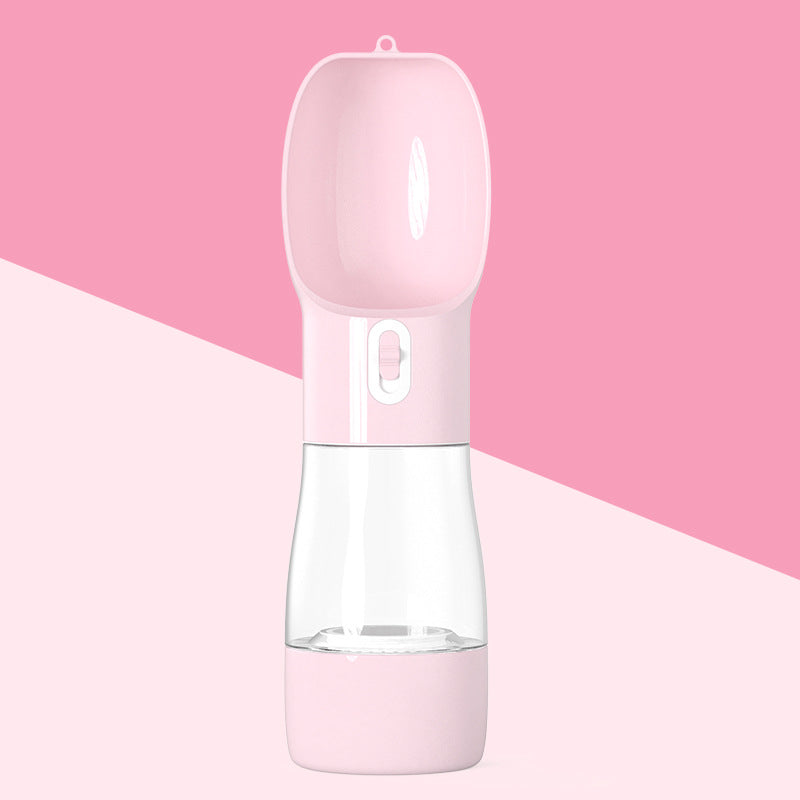 Portable Pet Water Bottle with Food Container