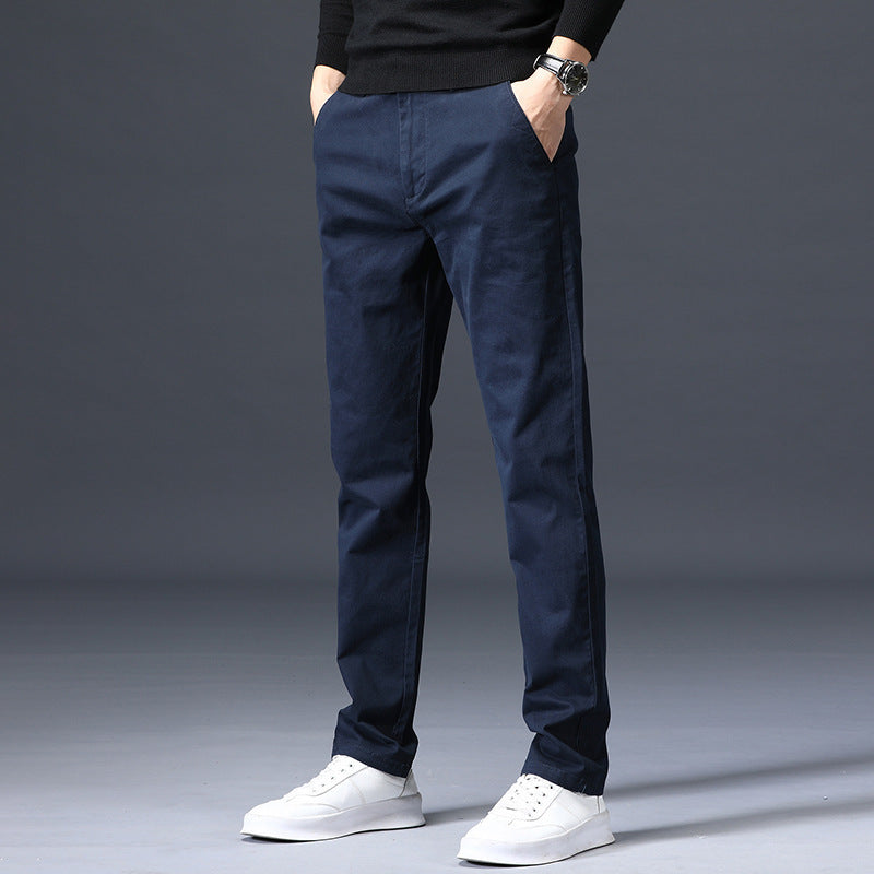 Elastic Loose Straight‑Leg Business Trousers