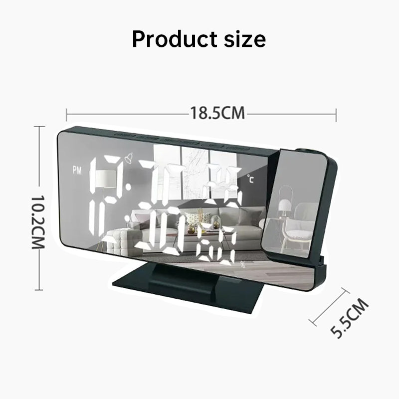 Home LED Projection Alarm Clock