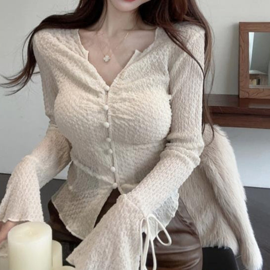 Slim Fit Spandex Flare Sleeves