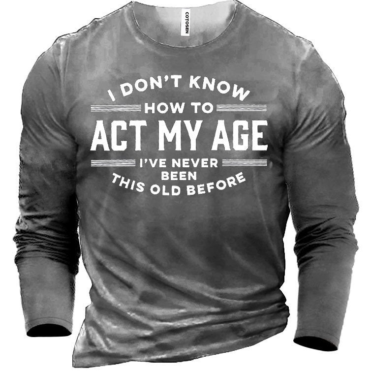 Casual Round Neck Long-Sleeve Shirt