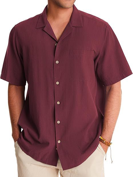 Cotton & Linen Short Sleeve Shirt