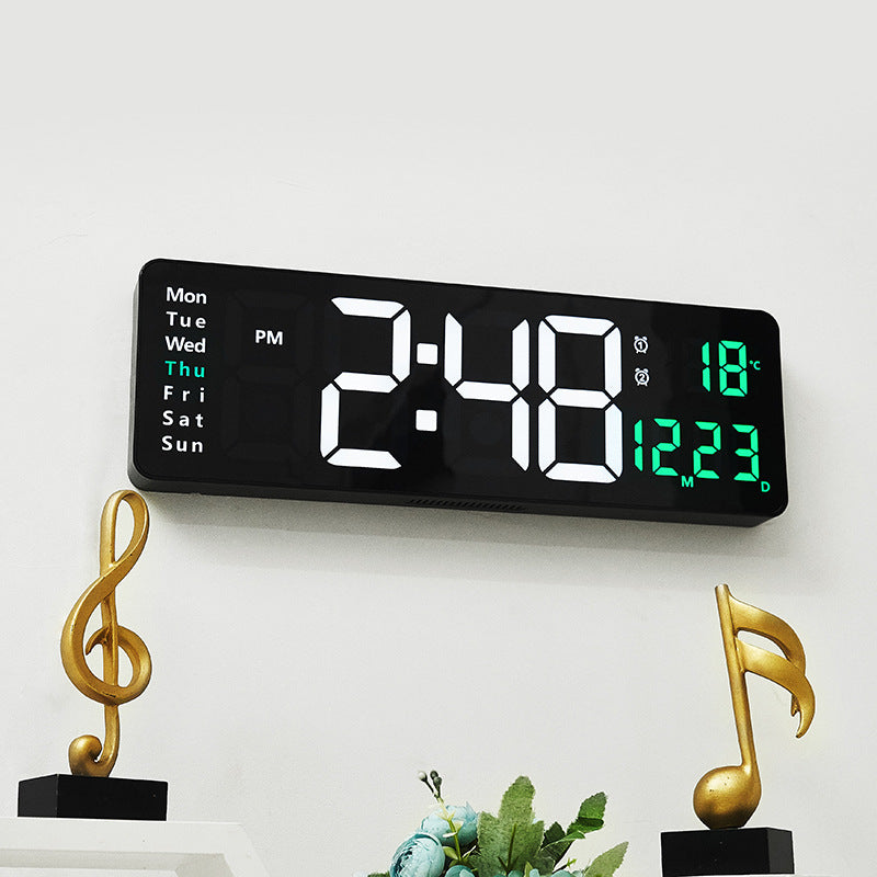 Large LED Digital Wall Alarm Clock