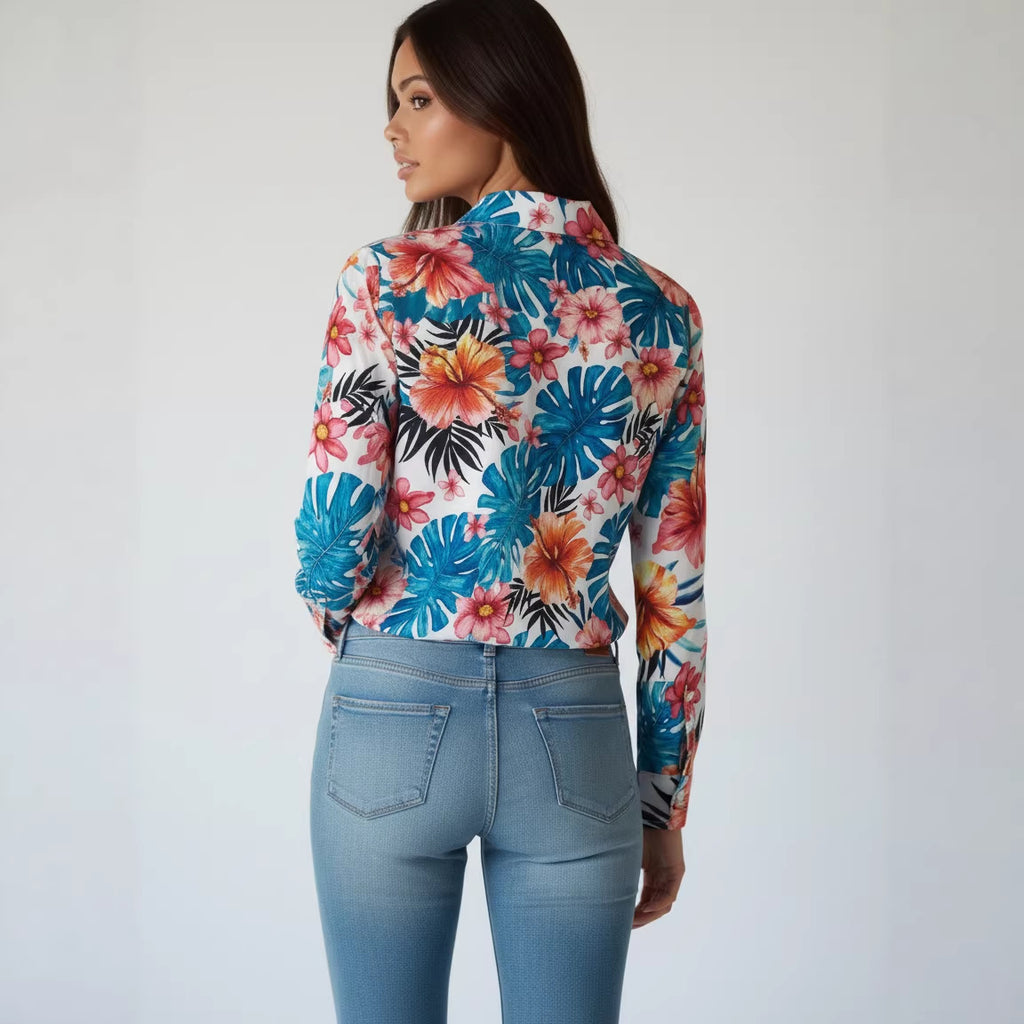 Elegant Loose Fit Long Sleeves Blouse