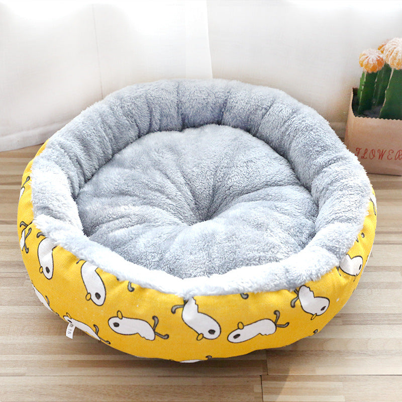 Round Cotton Padded Dog & Cats Nest