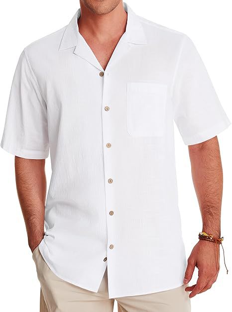 Cotton & Linen Short Sleeve Shirt