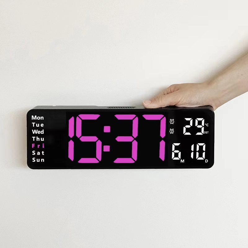 Large LED Digital Wall Alarm Clock