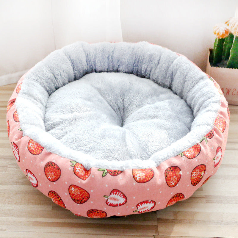 Round Cotton Padded Dog & Cats Nest