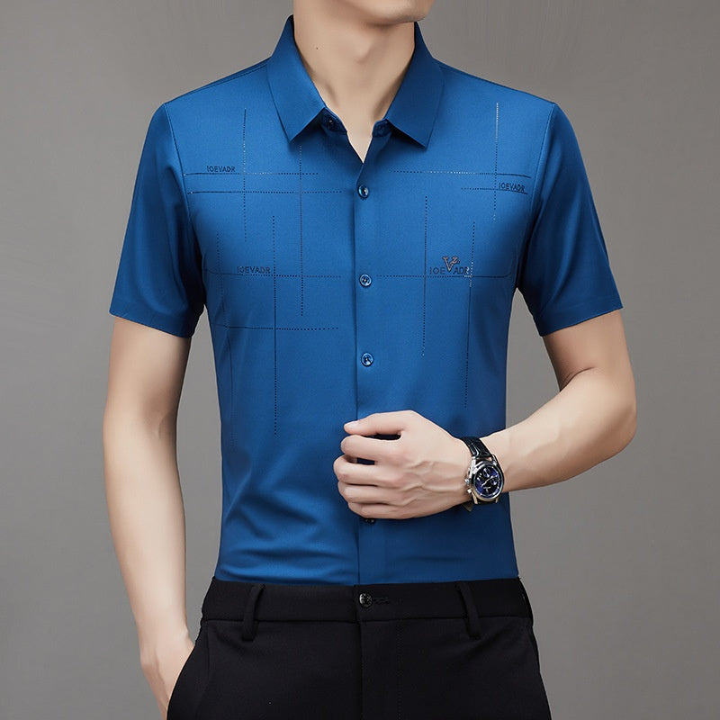Business Polyester Short-Sleeve