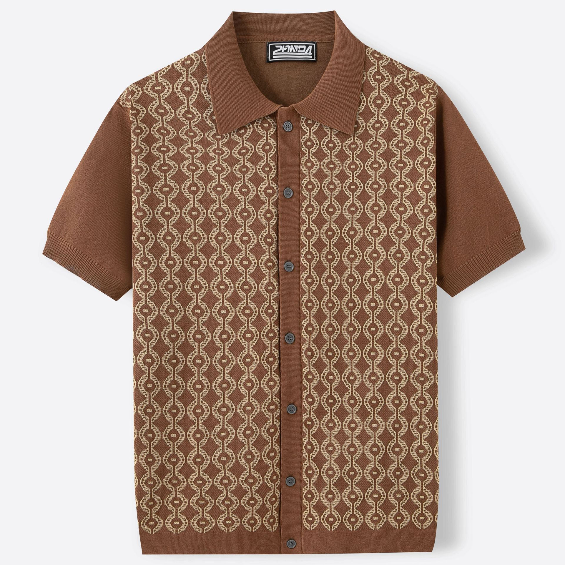 Geometric Print Tencel Shirt