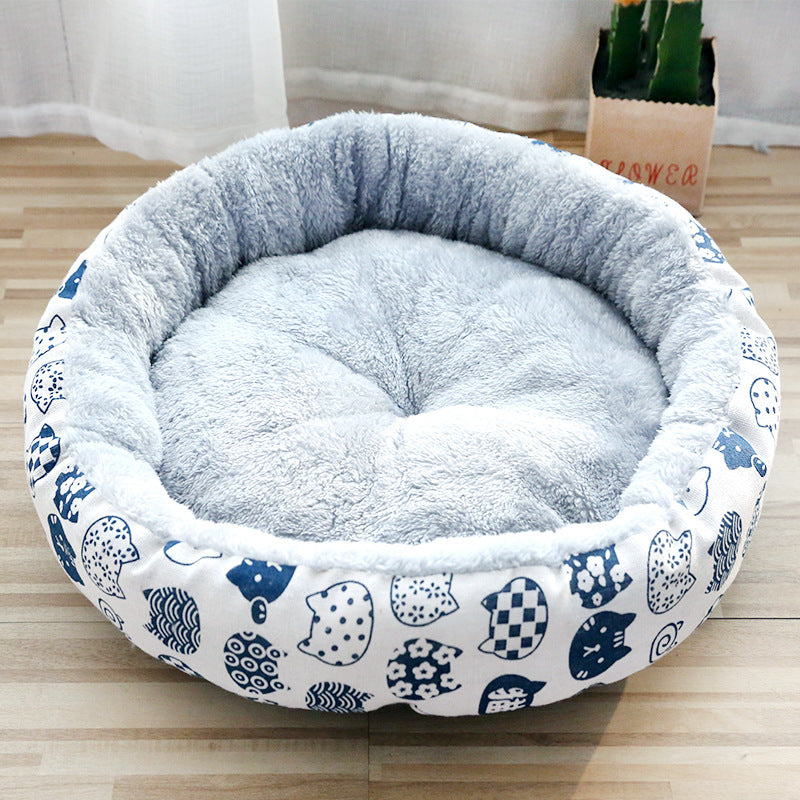 Round Cotton Padded Dog & Cats Nest