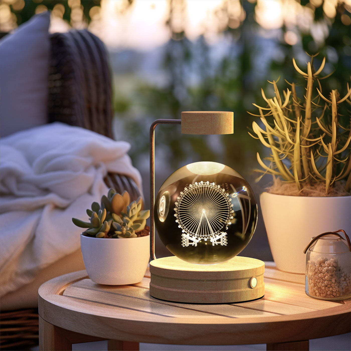 Crystal Ball Dinosaur Bedside Lamp