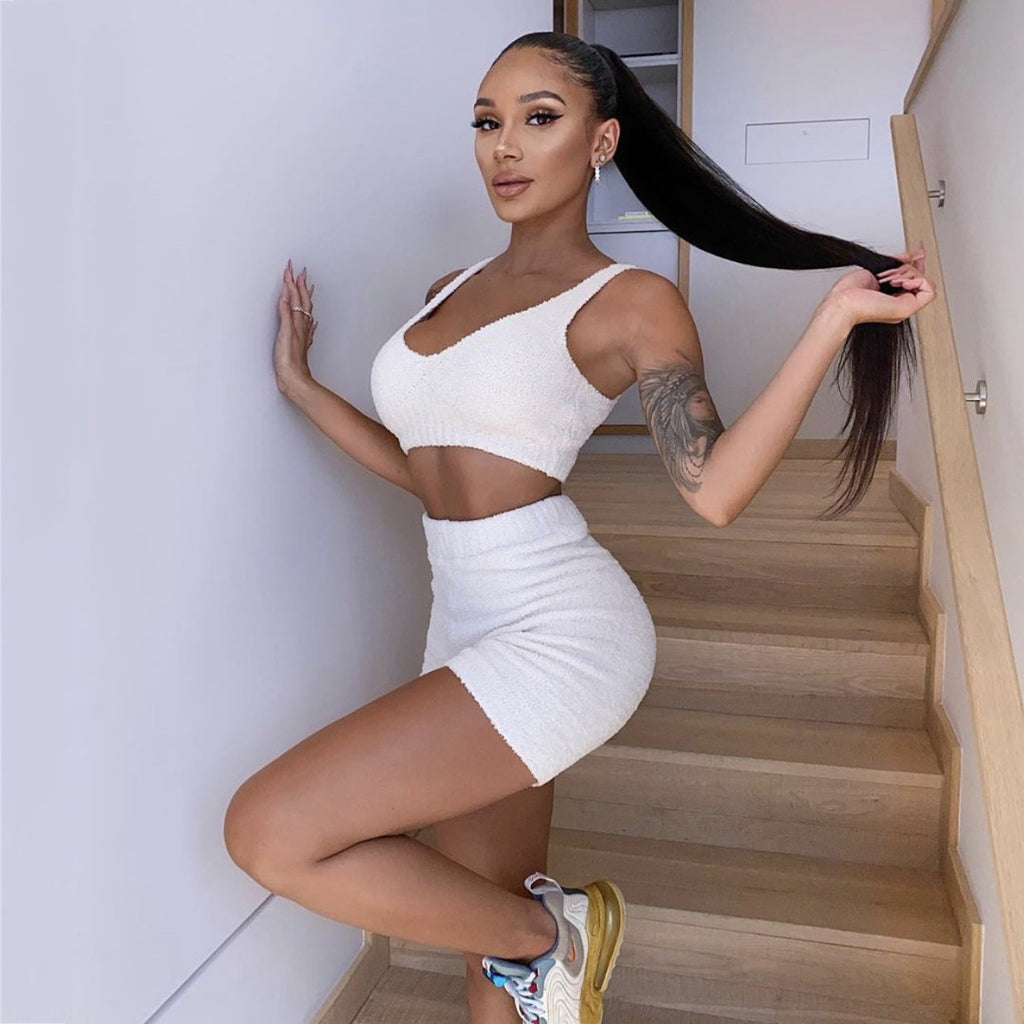 Cozy Drawstrings Pajama Set