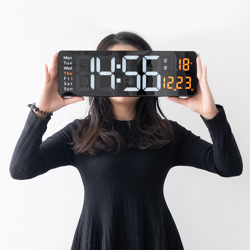 Large LED Digital Wall Alarm Clock
