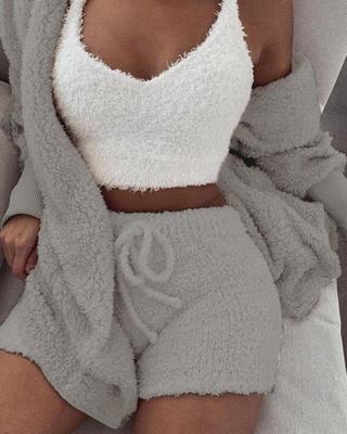 Cozy Drawstrings Pajama Set