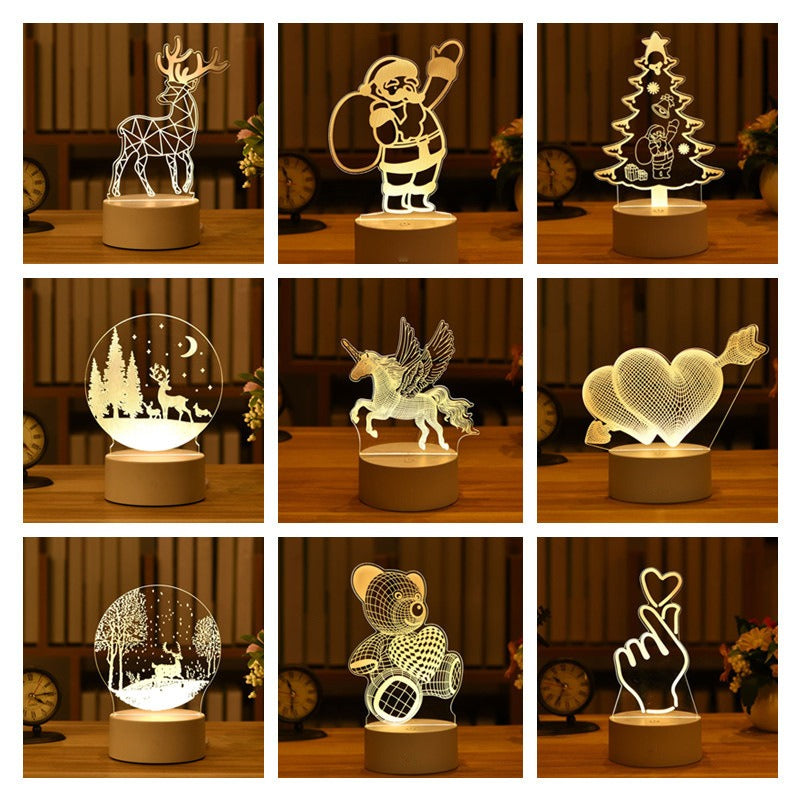 3D LED Modern Decorative Table Lighting