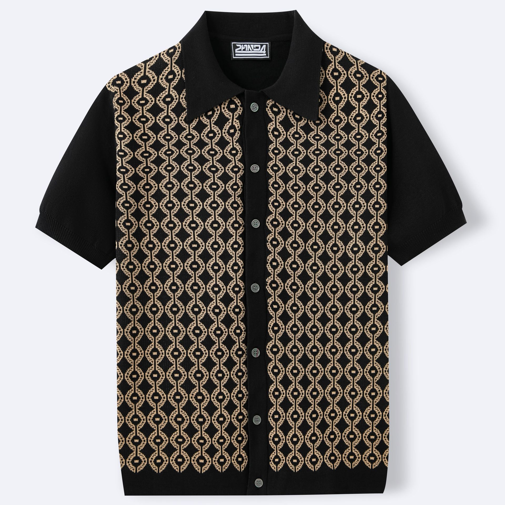Geometric Print Tencel Shirt