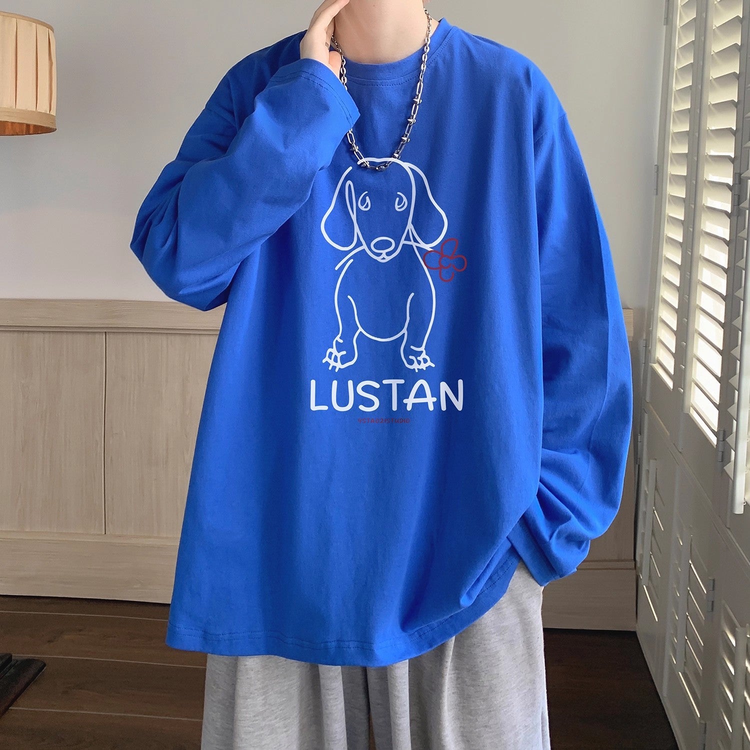 Cartoon Puppy Printed Long Sleeve