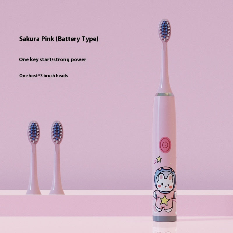 Electric Cartoon Soft Bristle Smart Toothbrush – Gum Care & Waterproof Design